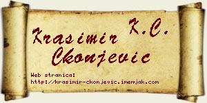 Krasimir Čkonjević vizit kartica